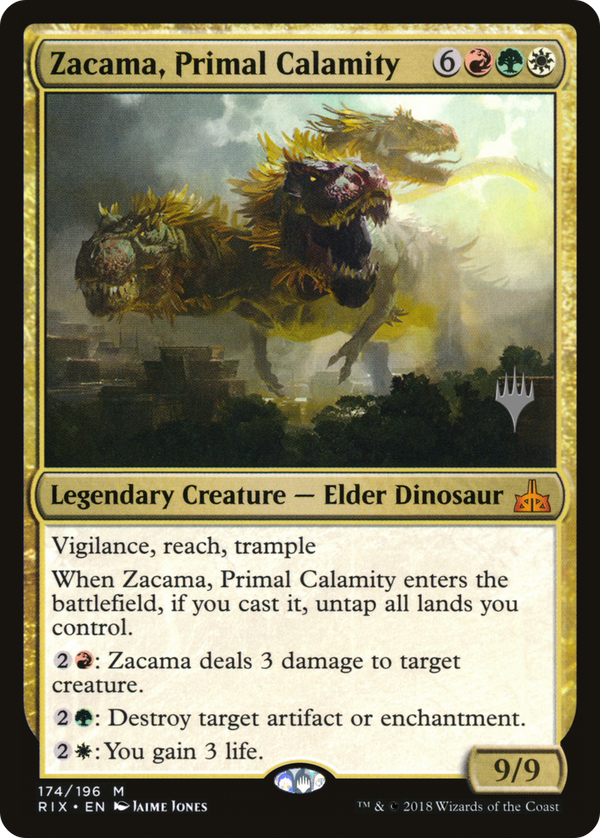 Zacama, Primal Calamity (PPM20-174) - Rivals of Ixalan Promos Foil
