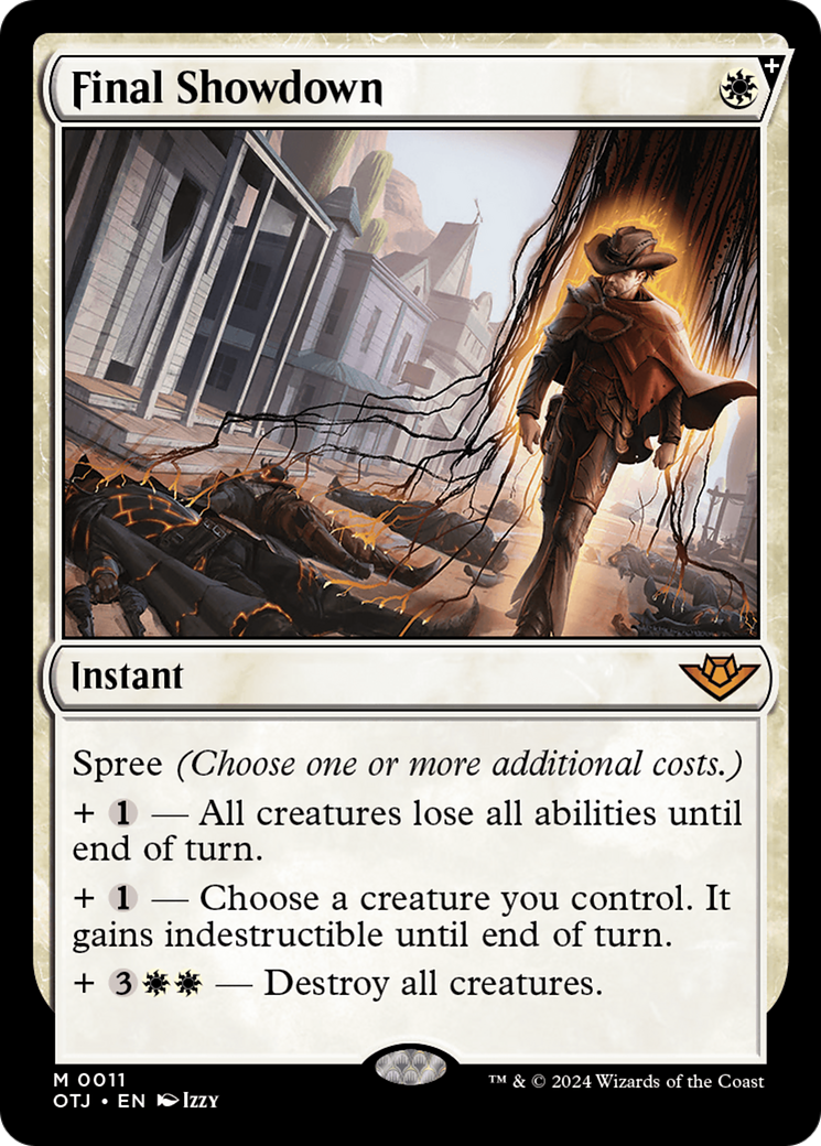 Final Showdown (OTJ-011) - Outlaws of Thunder Junction: (spree) Foil