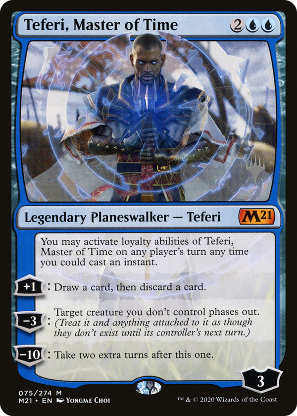 Teferi, Master of Time (PPM21-075) - Core Set 2021 Promos Foil