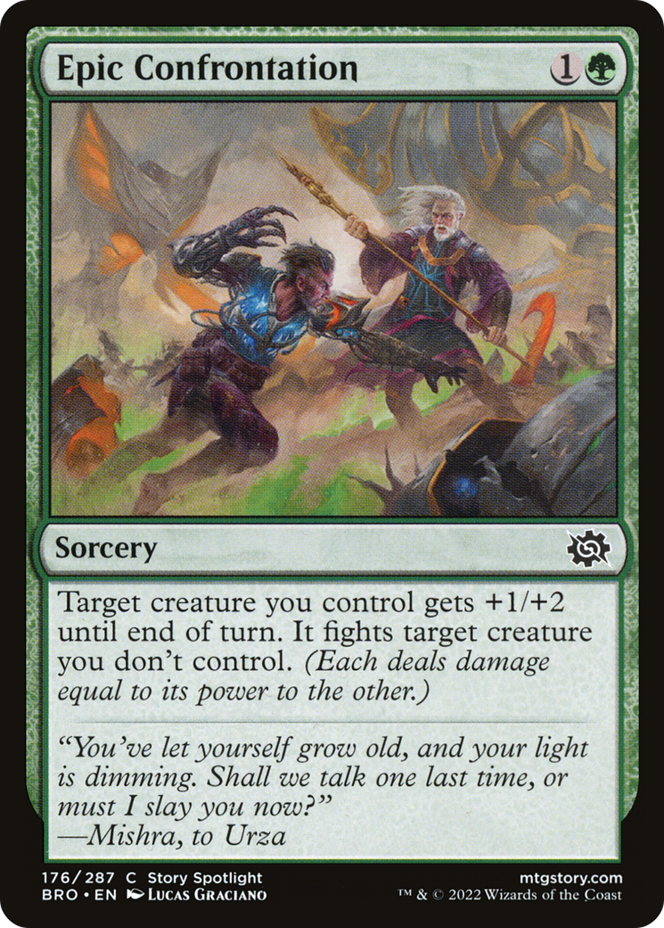 Epic Confrontation (BRO-176) - The Brothers' War Foil