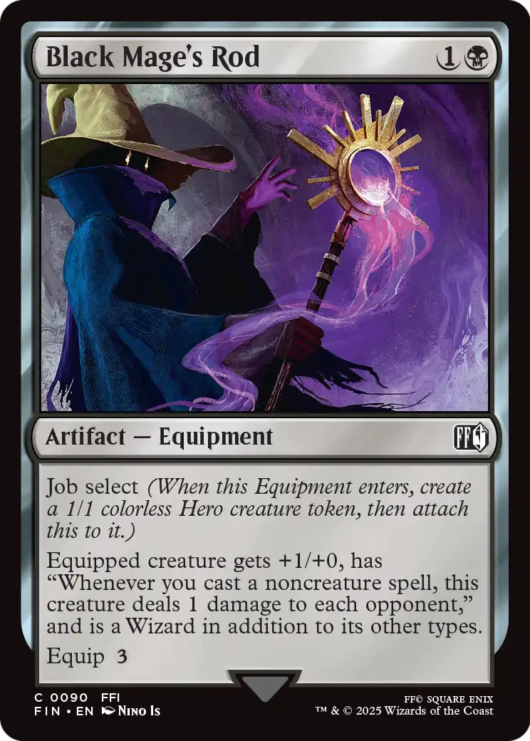 Black Mage's Rod (FIN-090) - FINAL FANTASY