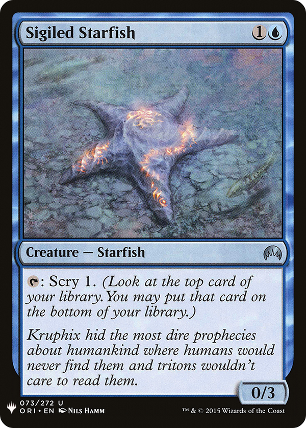 Sigiled Starfish (LIST-073) - The List