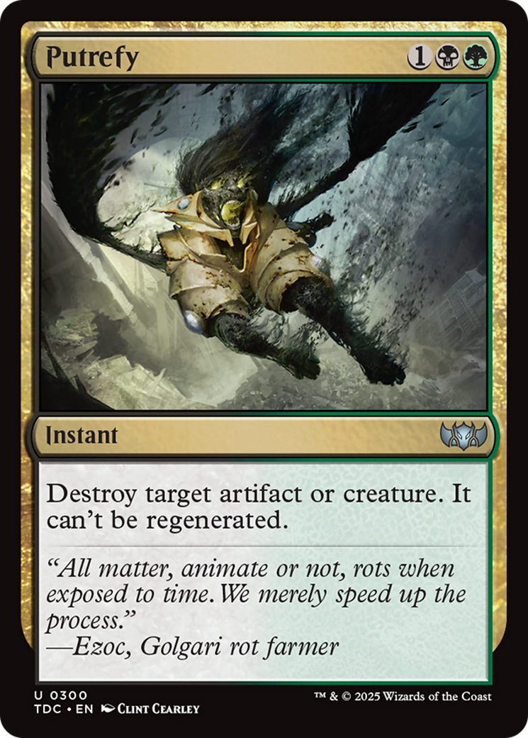Putrefy (TDC-300) - Commander: Tarkir: Dragonstorm
