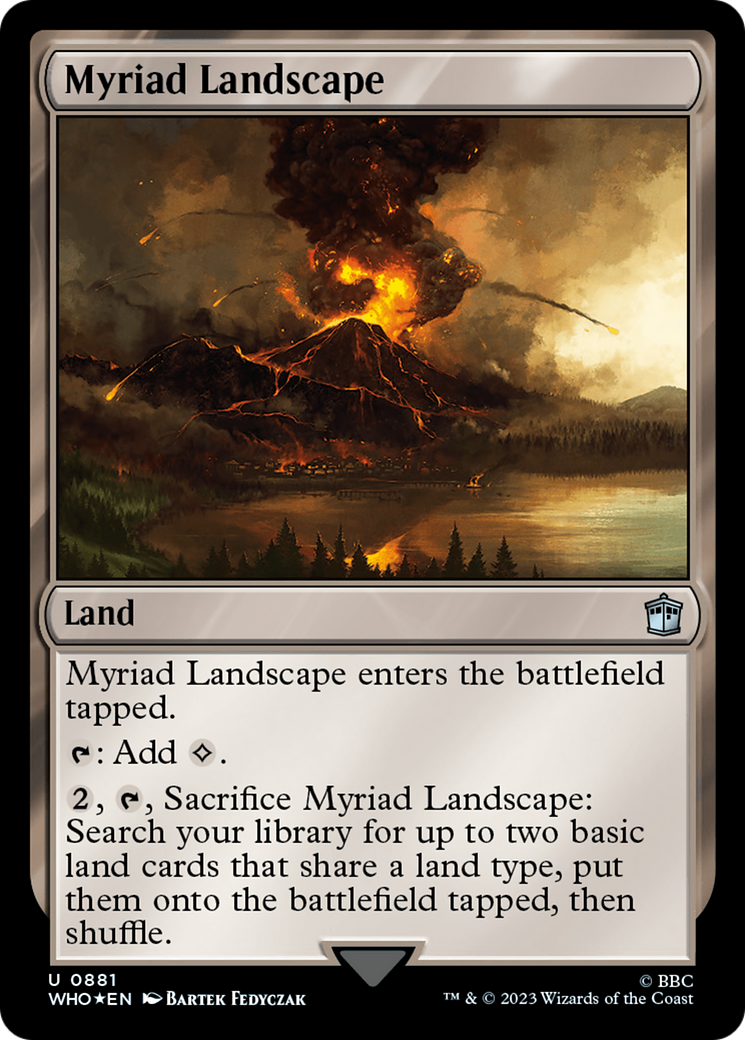 Myriad Landscape (Surge Foil) (WHO-881) - Doctor Who Foil