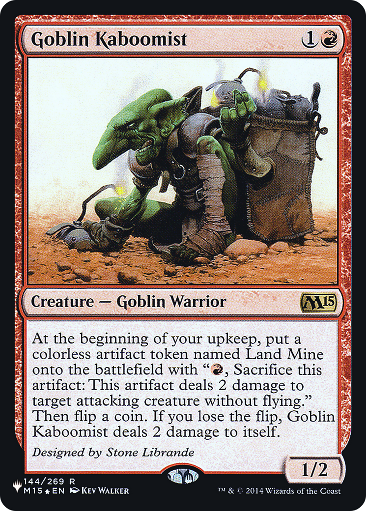 Goblin Kaboomist (LIST-144) - The List Foil