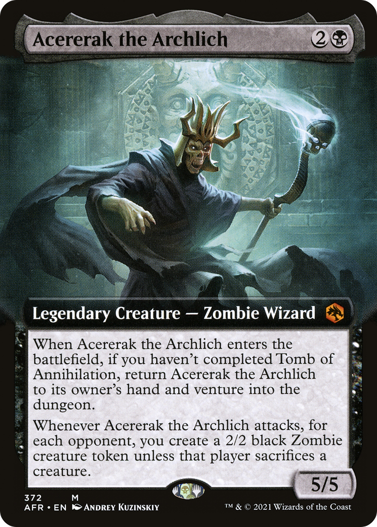 Acererak the Archlich (Extended Art) (AFR-372) - Adventures in the Forgotten Realms: (Extended Art) Foil