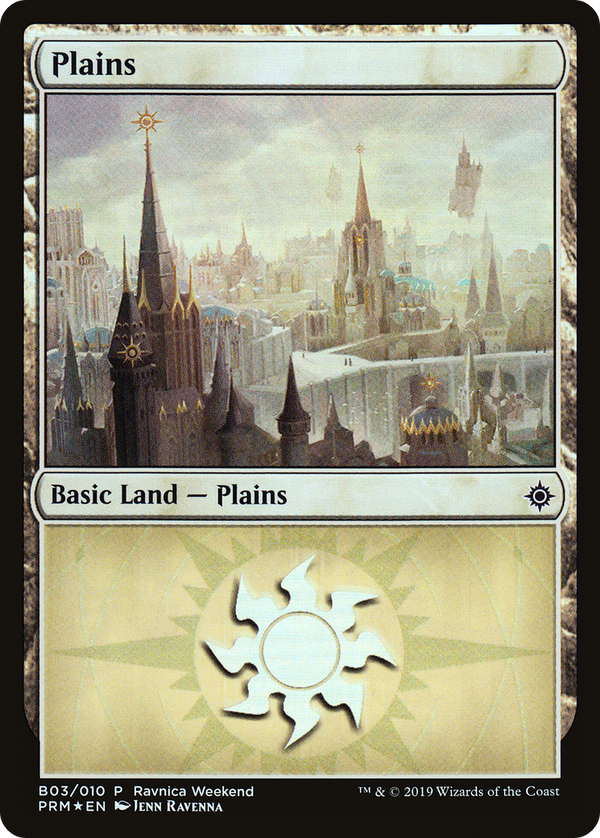 Plains - Orzhov (B03) (LARP-003) - RNA Ravnica Weekend Foil