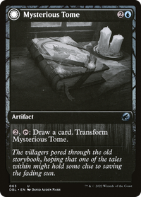 Mysterious Tome (DBL-063) - Innistrad: Double Feature: (Double Faced Transform) Foil