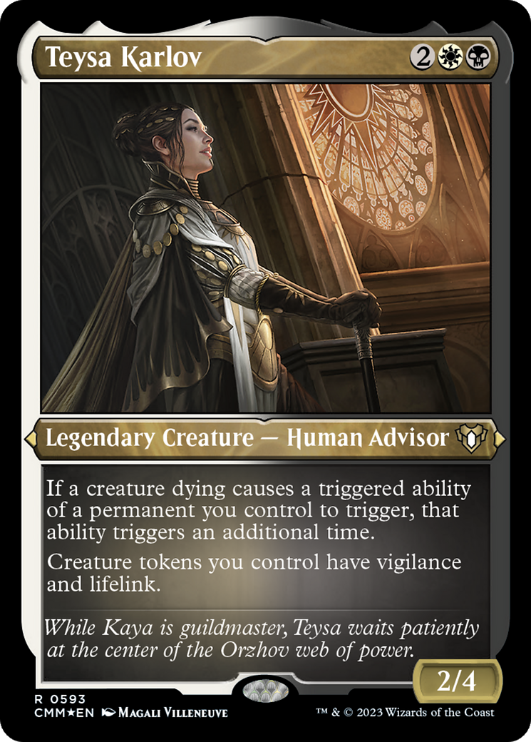 Teysa Karlov (Foil Etched) (CMM-593) - Commander Masters Foil