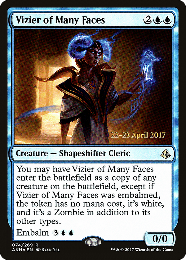 Vizier of Many Faces (PRE-074) - Amonkhet Promos Foil