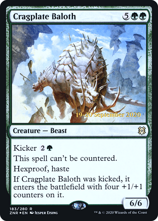 Cragplate Baloth (PRE-183) - Zendikar Rising Promos Foil