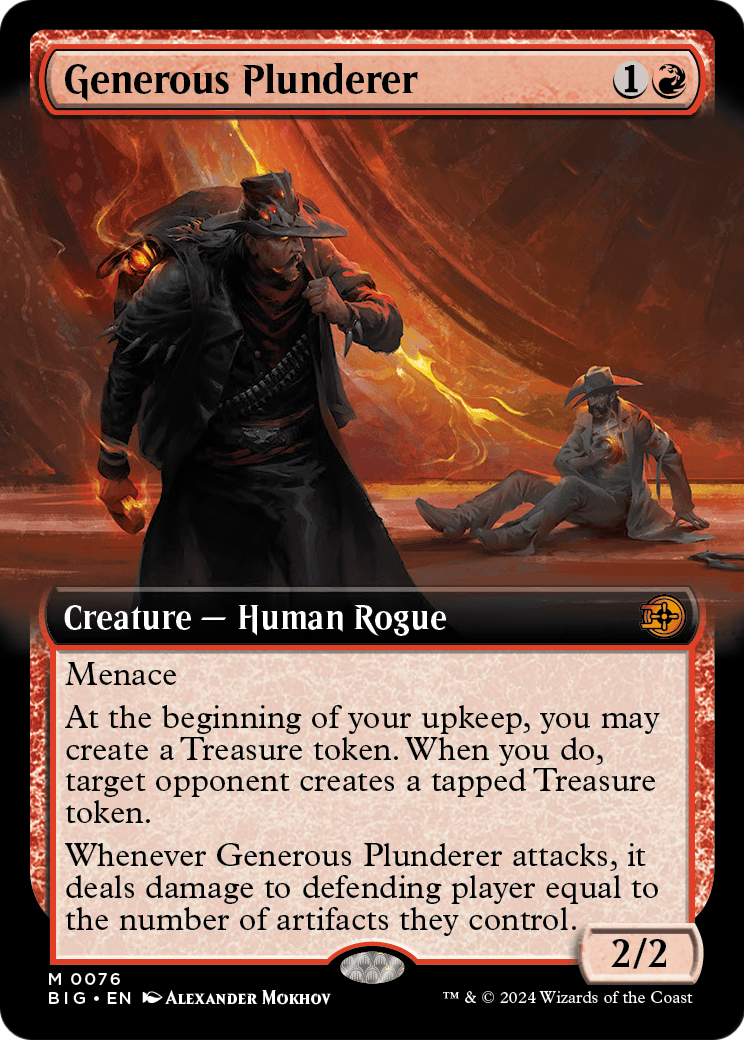 Generous Plunderer (Extended Art) (BIG-076) - The Big Score: (Extended Art)