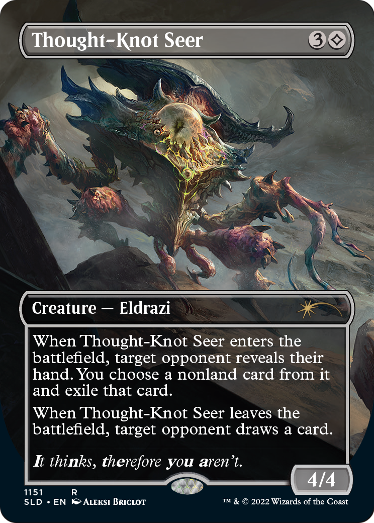 Thought-Knot Seer (1151) (SLD-1151) - Secret Lair Drop (Borderless) Foil