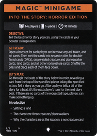 Into the Story: Horror Edition // Into the Story (cont'd) (MMID-003) - Innistrad: Midnight Hunt Minigames