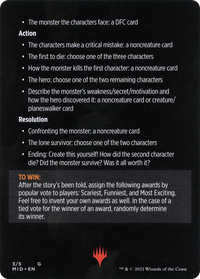 Into the Story: Horror Edition // Into the Story (cont'd) (MMID-003) - Innistrad: Midnight Hunt Minigames Foil