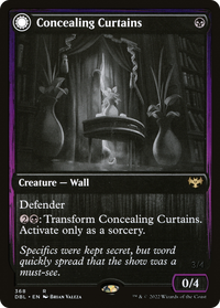 Concealing Curtains (DBL-368) - Innistrad: Double Feature: (Double Faced Transform) Foil