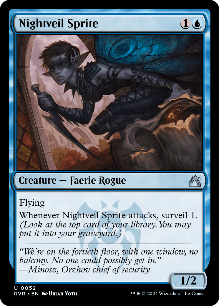 Nightveil Sprite (RVR-052) - Ravnica Remastered