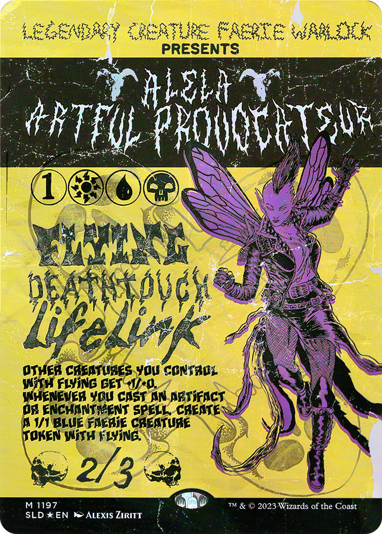 Alela, Artful Provocateur (1197) (SLD-1197) - Secret Lair Drop (Borderless) Foil