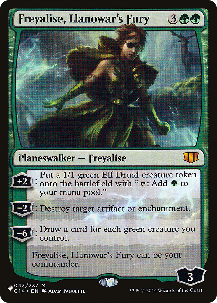 Freyalise, Llanowar's Fury (LIST-043/337) - The List