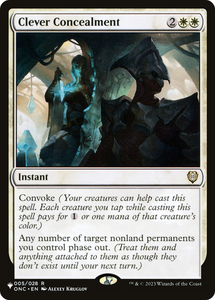 Clever Concealment (LIST-005/028) - The List