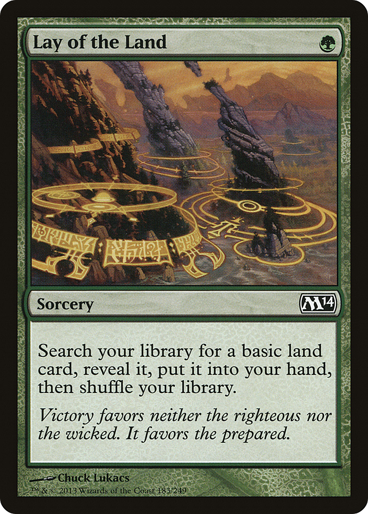 Lay of the Land (M14-183) - Magic 2014 Foil