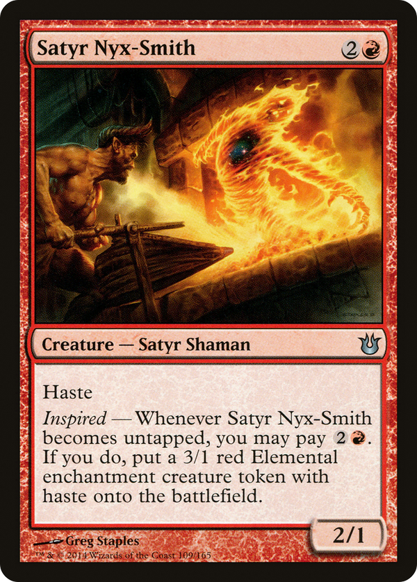 Satyr Nyx-Smith (BNG-109) - Born of the Gods Foil