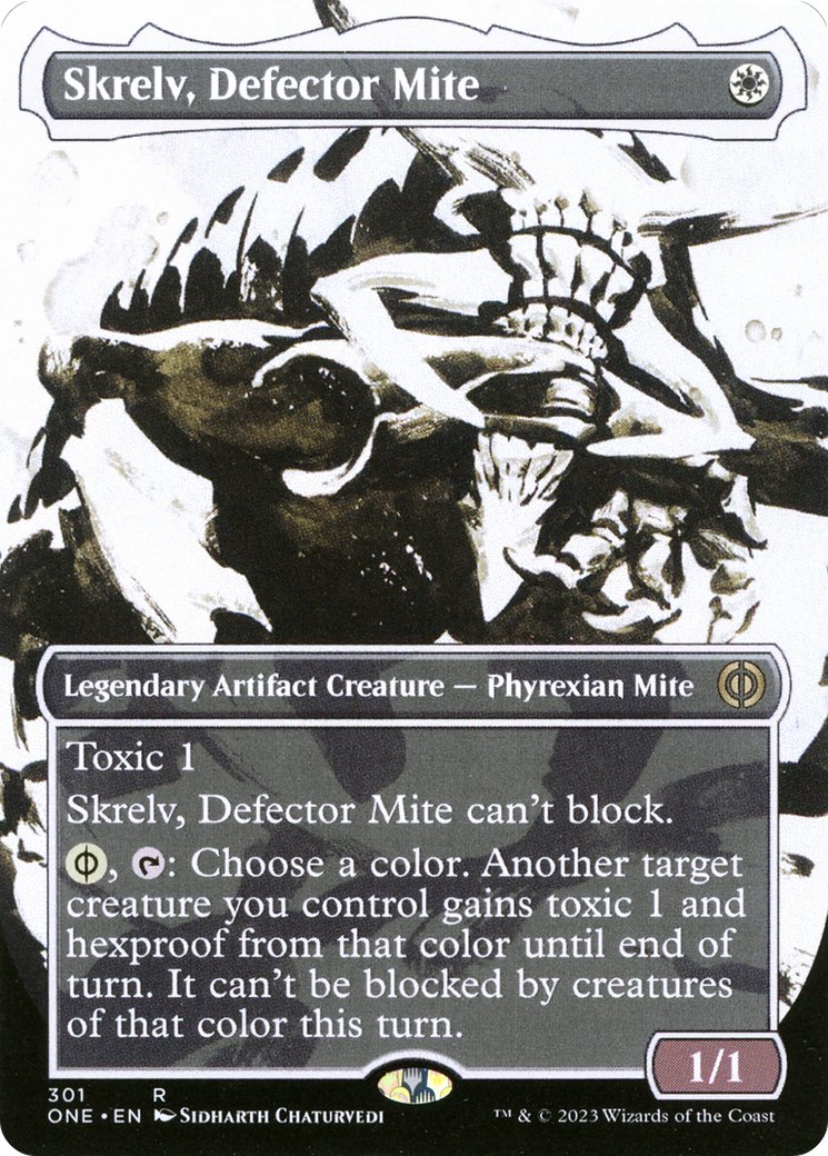 Skrelv, Defector Mite (Showcase) (ONE-301) - Phyrexia: All Will Be One: (Showcase) (Borderless)