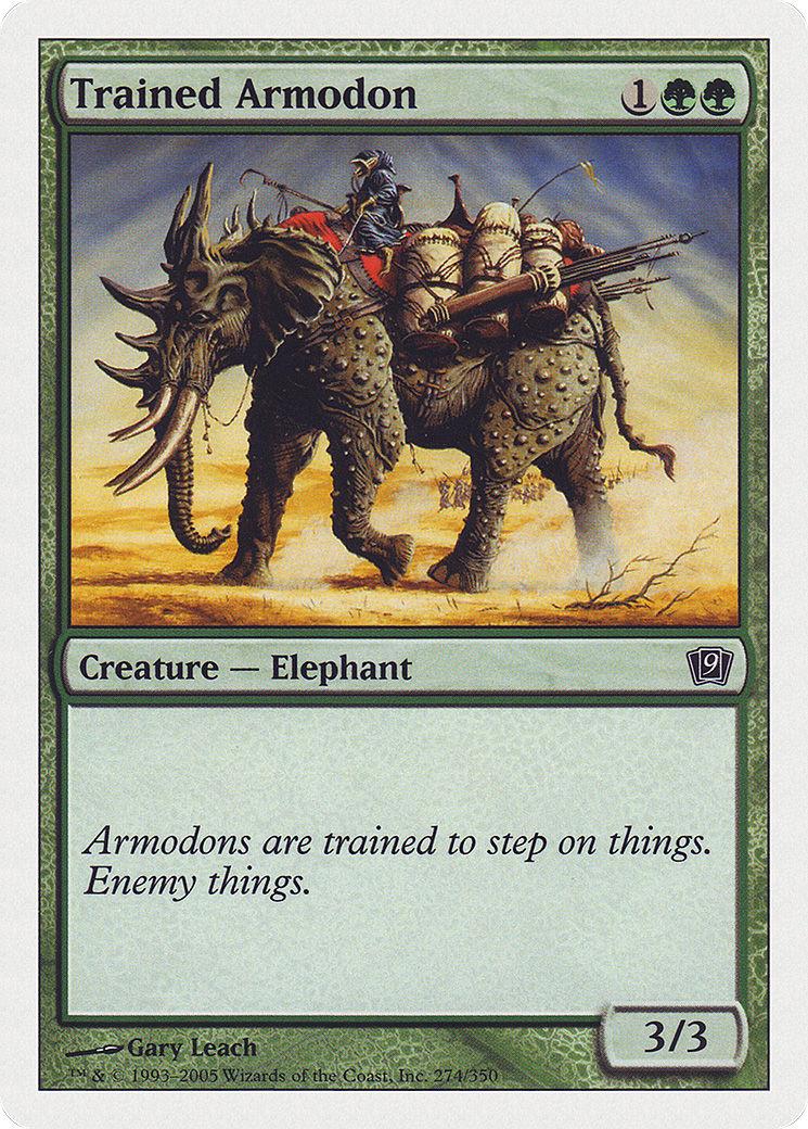 Trained Armodon (9ED-274) - 9th Edition Foil