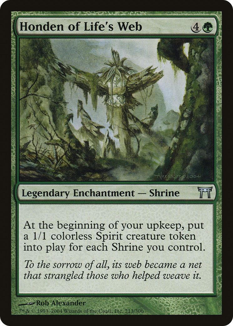 Honden of Life's Web (CHK-213) - Champions of Kamigawa Foil