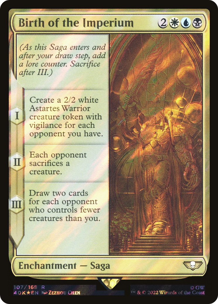 Birth of the Imperium (Surge Foil) (40K-107) - Warhammer 40,000 Commander Foil