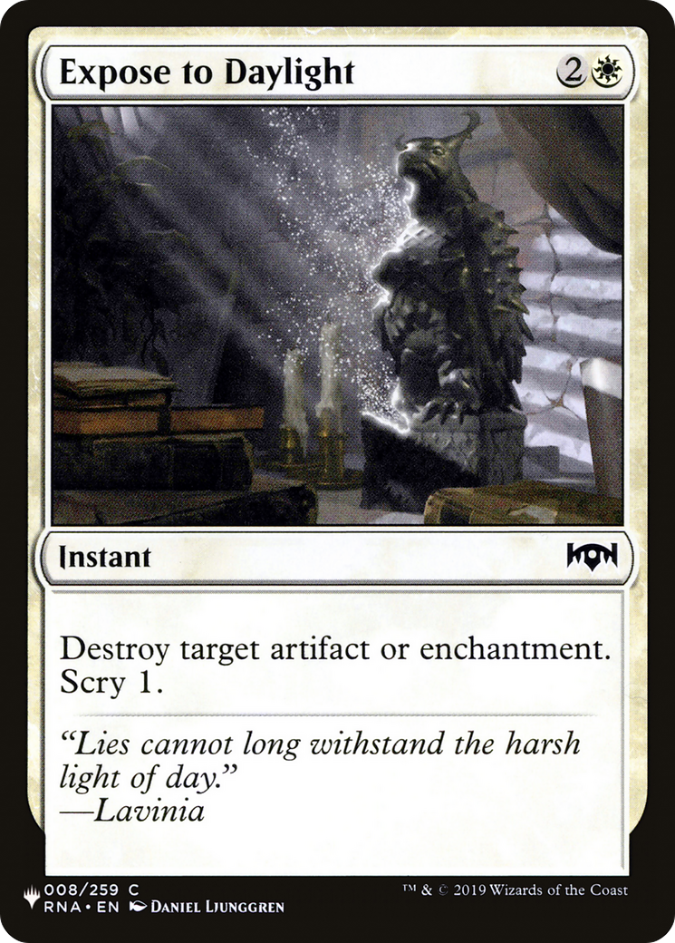 Expose to Daylight (LIST-008/259) - The List