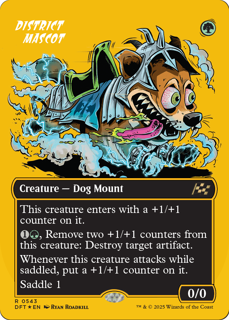 District Mascot (Borderless) (First-Place Foil) (DFT-543) - Aetherdrift Foil