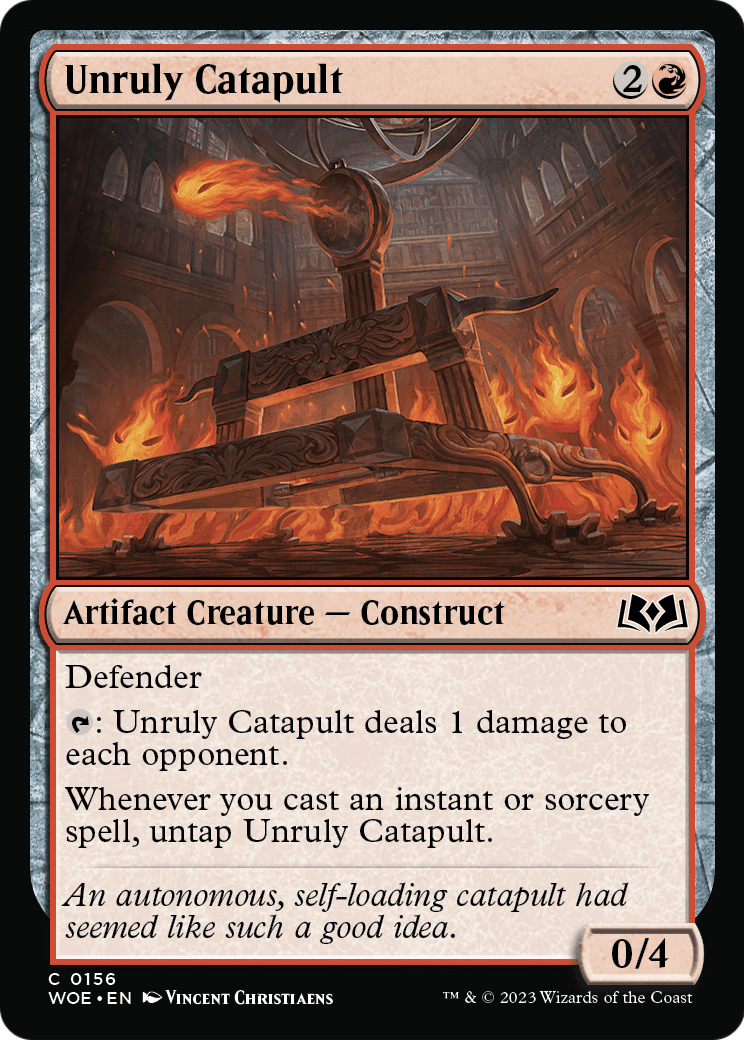 Unruly Catapult (WOE-156) - Wilds of Eldraine