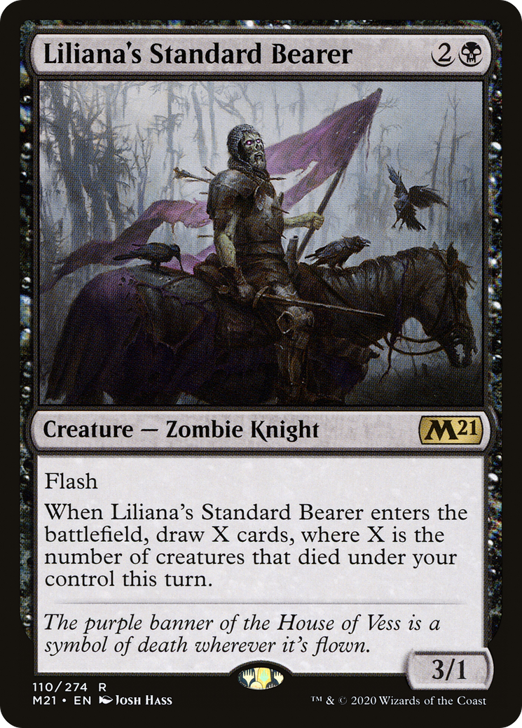 Liliana's Standard Bearer (M21-110) - Core Set 2021 Foil