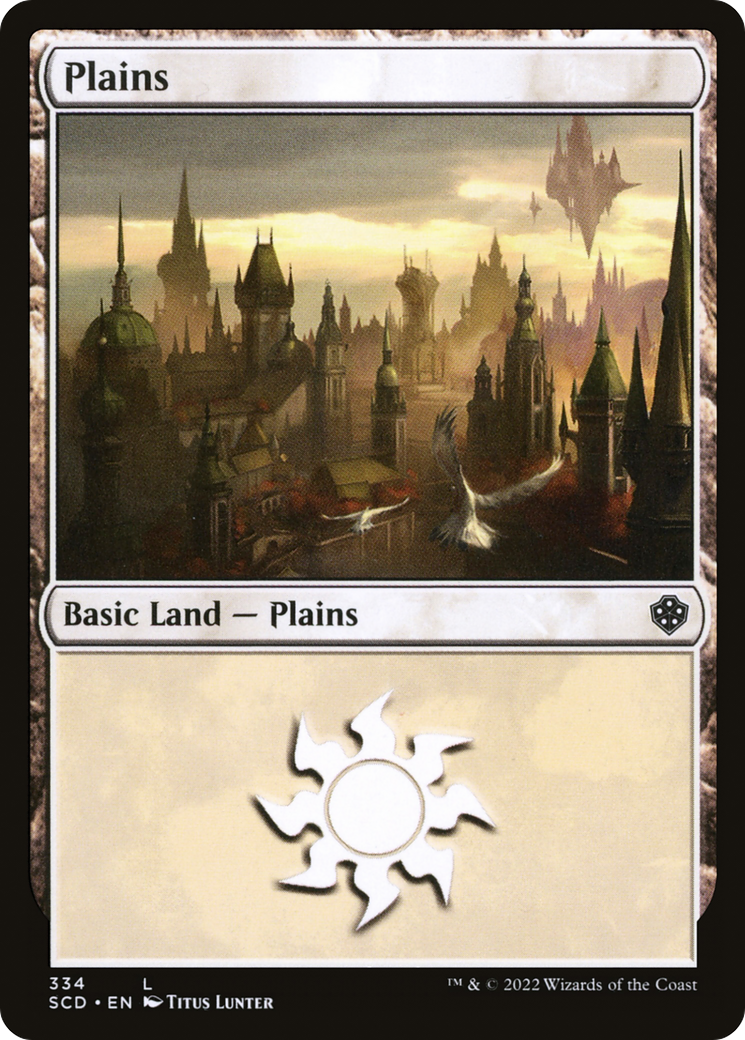 Plains (334) (SCD-334) - Starter Commander Decks
