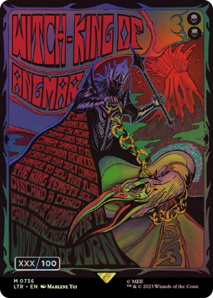 Witch-king of Angmar (Borderless Poster) (Serial Numbered) (LTR-736) - The Lord of the Rings: Tales of Middle-earth Foil