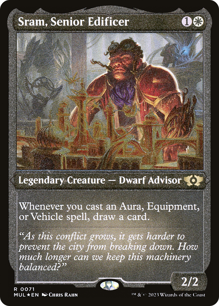 Sram, Senior Edificer (Foil Etched) (MUL-071) - Multiverse Legends Foil