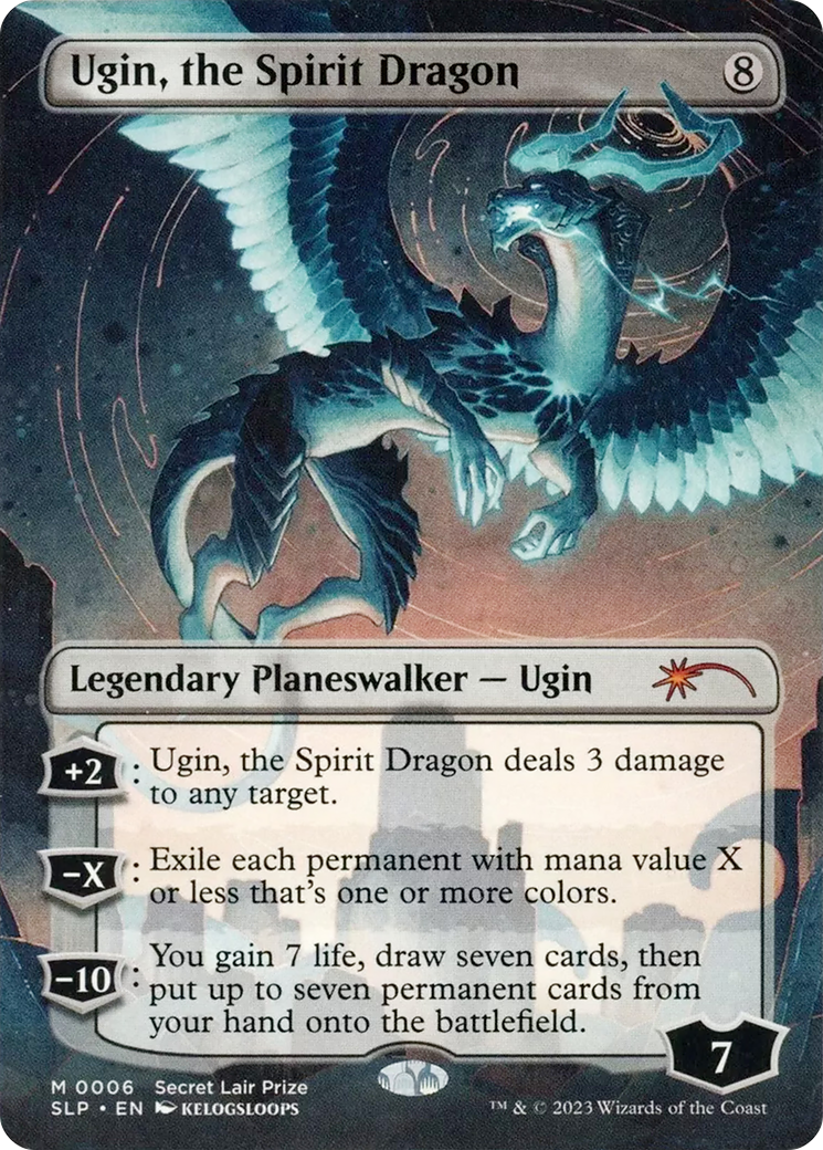 Ugin, the Spirit Dragon (SLP-006) - Secret Lair Showdown (Borderless)