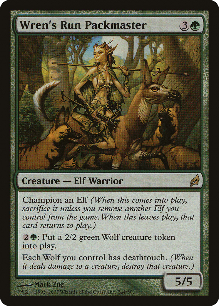 Wren's Run Packmaster (LRW-244) - Lorwyn Foil