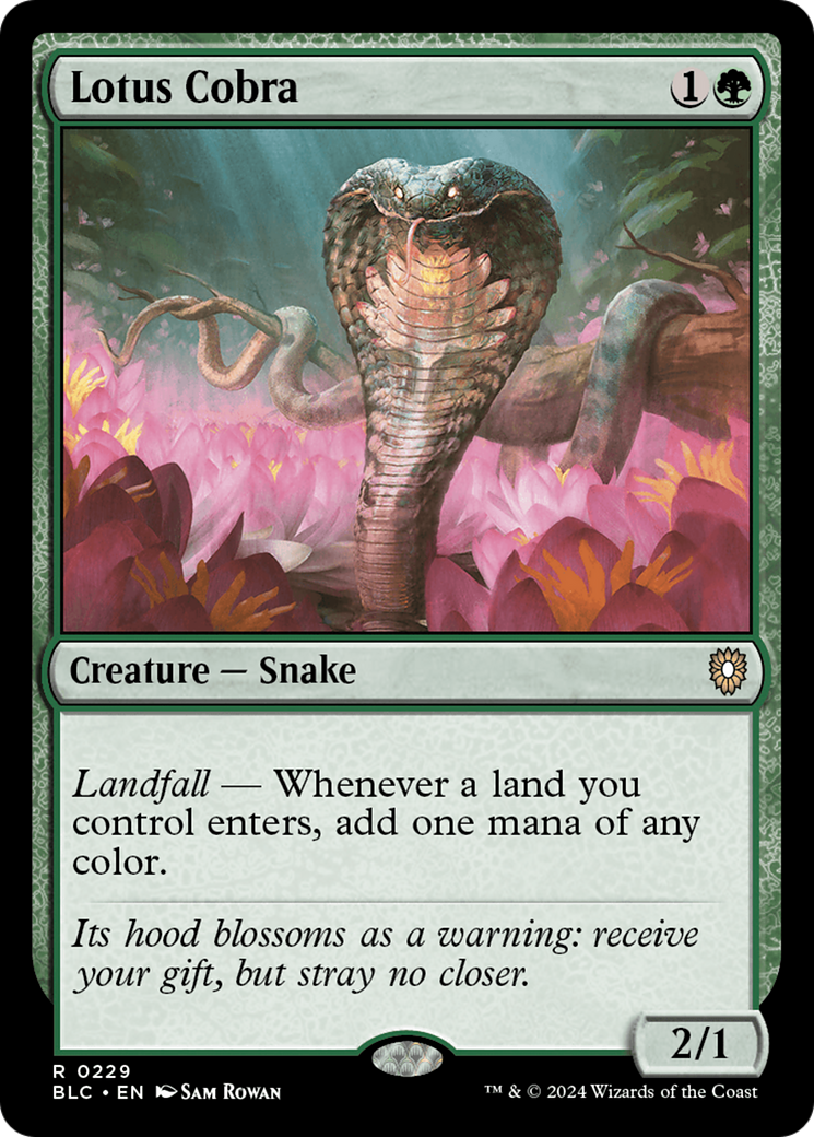 Lotus Cobra (BLC-229) - Bloomburrow Commander