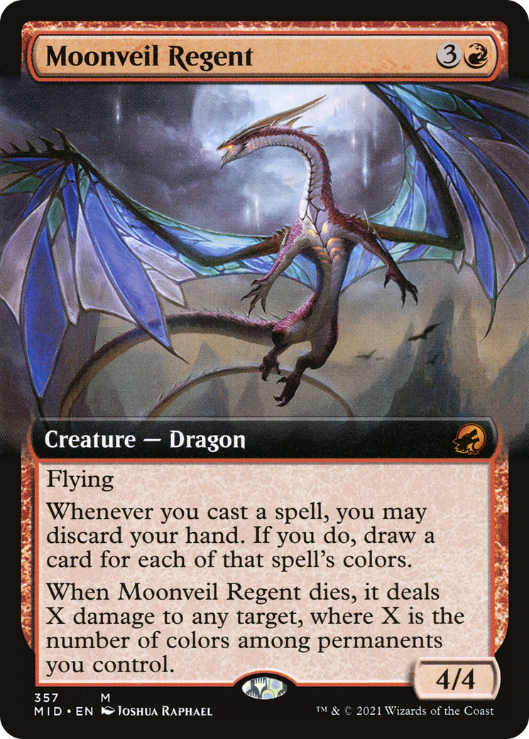Moonveil Regent (Extended Art) (MID-357) - Innistrad: Midnight Hunt: (Extended Art)