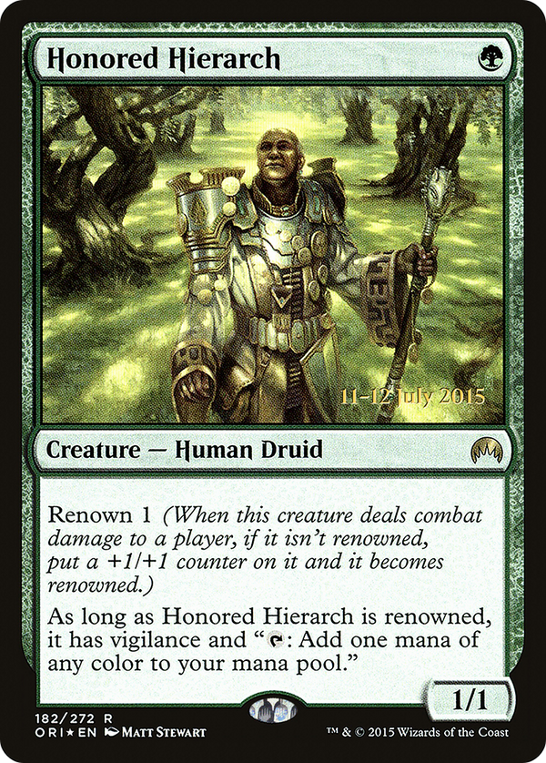 Honored Hierarch (PRE-182) - Magic Origins Promos Foil