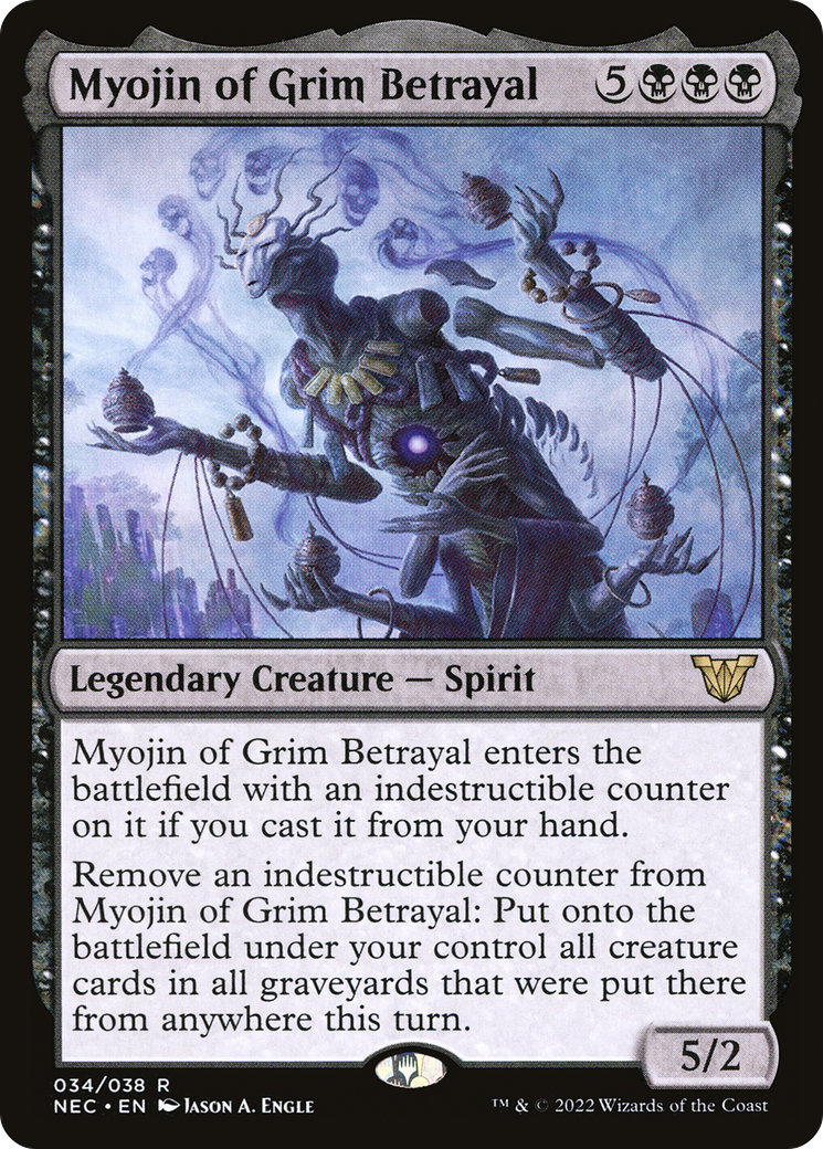 Myojin of Grim Betrayal (NEC-034) - Neon Dynasty Commander