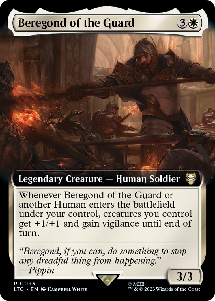 Beregond of the Guard (Extended Art) (LTC-093) - Tales of Middle-earth Commander: (Extended Art) Foil