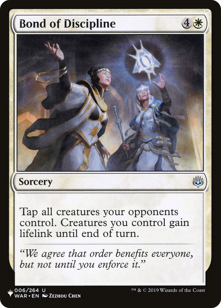 Bond of Discipline (LIST-006/264) - The List