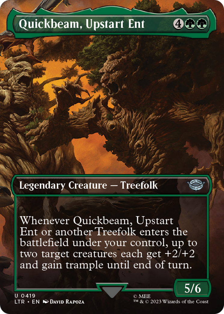 Quickbeam, Upstart Ent (Borderless) (LTR-419) - The Lord of the Rings: Tales of Middle-earth Foil