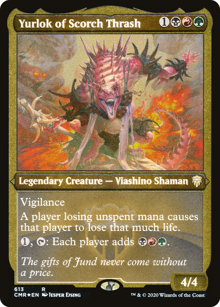 Yurlok of Scorch Thrash (Foil Etched) (CMR-613) - Commander Legends Foil