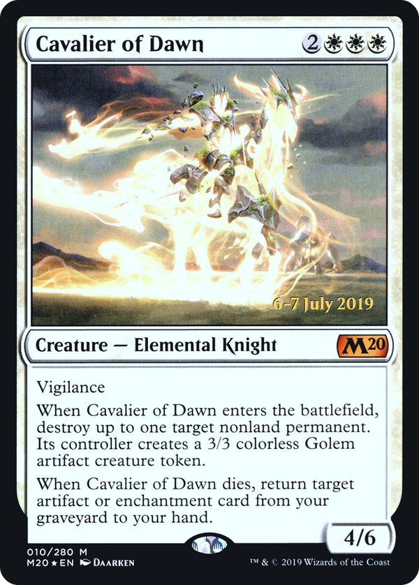 Cavalier of Dawn (PRE-010) - Core Set 2020 Promos Foil