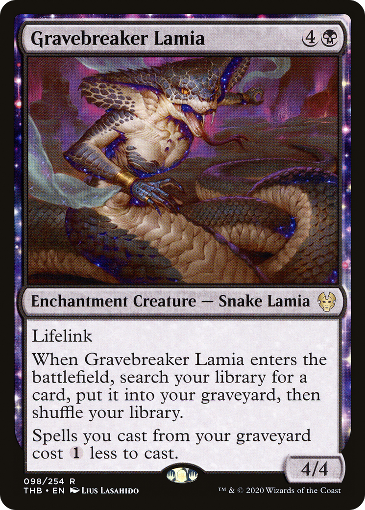 Gravebreaker Lamia (THB-098) - Theros Beyond Death: (enchantment) Foil