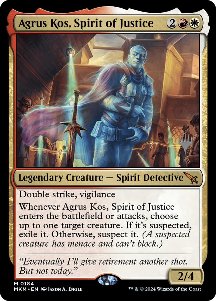 Agrus Kos, Spirit of Justice (PPMKM-184) - Murders at Karlov Manor Promos Foil